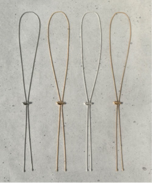 GOLDY（ゴールディ）の「【GOLDY】ニュアンス メタル ループ タイ ネックレス / 3230408※（ネックレス・レディース・ゴールド/シルバー/シルバー系その他/ゴールド系その他2・FREE）」の9枚目の写真