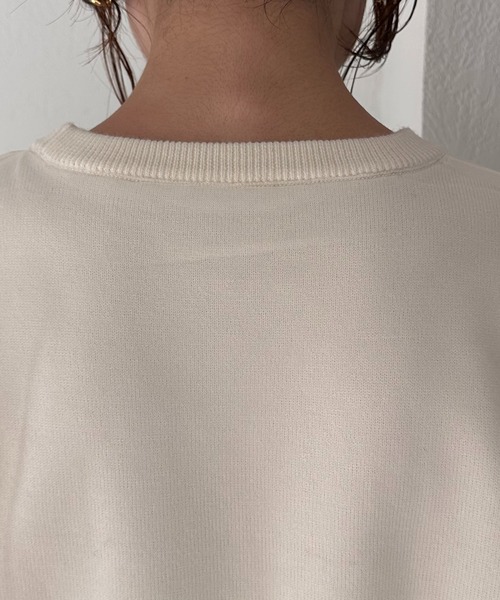 COLLAGE GALLARDAGALANTE(コラージュガリャルダガランテ)の「チュールドロストコンビニット/WEB限定(ニット/セーター・レディース・アイボリー/ブラック・FREE)」の22枚目の写真