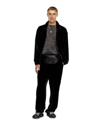 美品 ディーゼル ボディバック Holi-D Belt Bag M ウエスト Women's Holi-D Belt Bag M in PU and neoprene | Black | Diesel