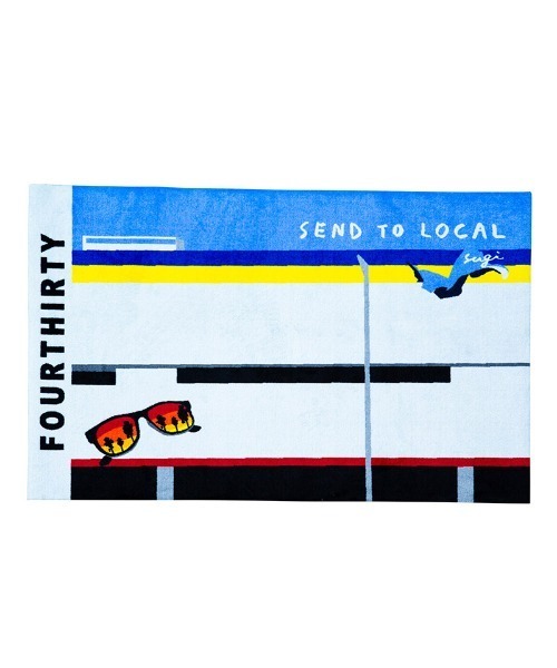 mko11715-SF 「SEND TO LOCAL」 LARGE FLOOR MAT フロアマット