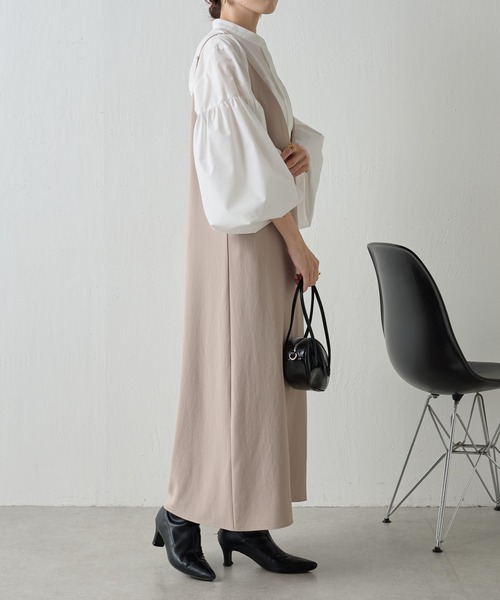 COLLAGE GALLARDAGALANTE（コラージュガリャルダガランテ）の「ジャージ2WAYキャミワンピース（ワンピース・レディース・ベージュ/ブラック・FREE）」の17枚目の写真