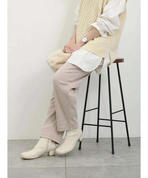 Samansa Mos2 blue（サマンサモスモスブルー）の「ヘリンボーンイージーパンツ（その他パンツ・レディース・ブラック/グレー/ベージュ/ブラウン・F）」の5枚目の写真