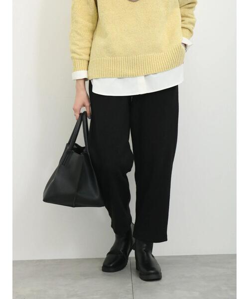 Samansa Mos2 blue（サマンサモスモスブルー）の「ヘリンボーンイージーパンツ（その他パンツ・レディース・ブラック/グレー/ベージュ/ブラウン・F）」の11枚目の写真