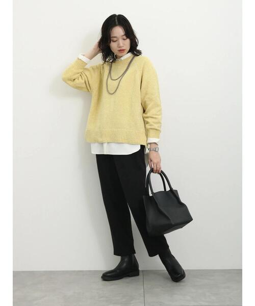 Samansa Mos2 blue（サマンサモスモスブルー）の「ヘリンボーンイージーパンツ（その他パンツ・レディース・ブラック/グレー/ベージュ/ブラウン・F）」の13枚目の写真