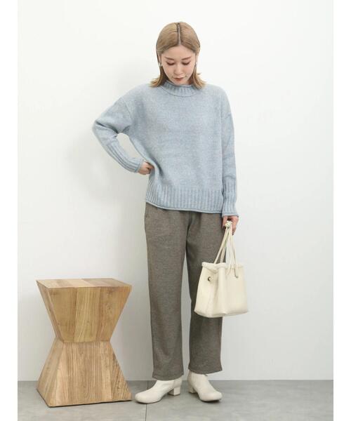 Samansa Mos2 blue（サマンサモスモスブルー）の「ヘリンボーンイージーパンツ（その他パンツ・レディース・ブラック/グレー/ベージュ/ブラウン・F）」の20枚目の写真