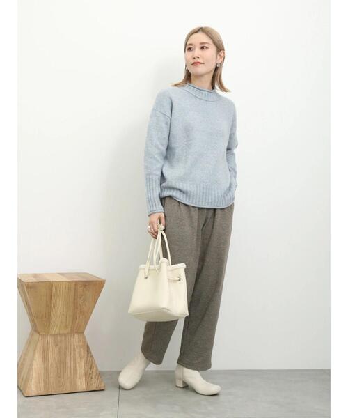 Samansa Mos2 blue（サマンサモスモスブルー）の「ヘリンボーンイージーパンツ（その他パンツ・レディース・ブラック/グレー/ベージュ/ブラウン・F）」の21枚目の写真