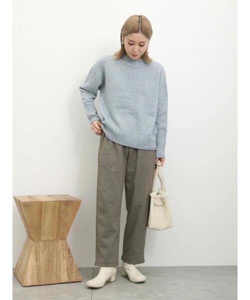 Samansa Mos2 blue（サマンサモスモスブルー）の「ヘリンボーンイージーパンツ（その他パンツ・レディース・ブラック/グレー/ベージュ/ブラウン・F）」の22枚目の写真