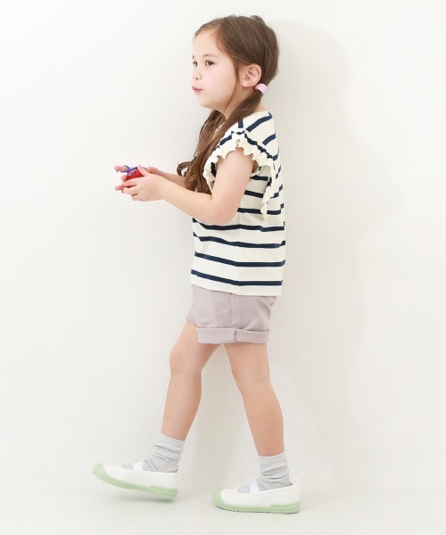 devirock（デビロック）の「スリムフィット 上履き(上靴) インソール2枚付き（スリッポン・キッズ・サックスブルー系/ホワイト/ラベンダー/ミント/ライトグレー/ピンク系1・23.0cm/22.0cm/21.0cm/20.0cm/19.0cm/18.0cm/17.0cm）」の8枚目の写真