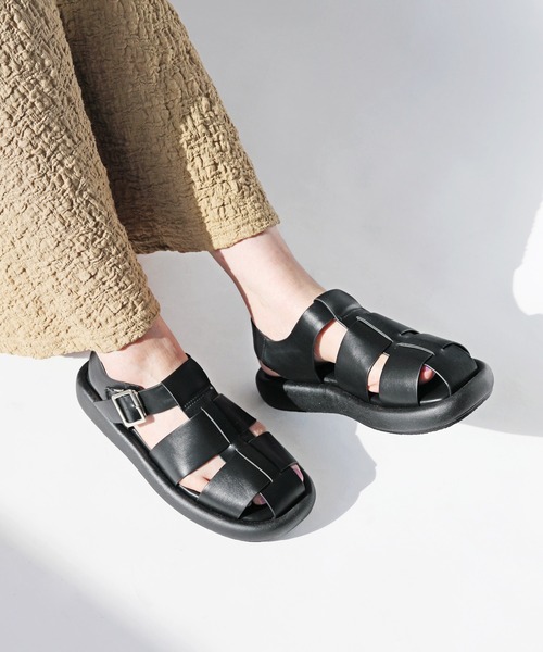 RiiiKa(リーカ)の「【RiiiKa/リーカ】厚底グルカサンダル(サンダル・レディース・ブラック/イエロー/アイボリー・L/M/S/LL)」の8枚目の写真