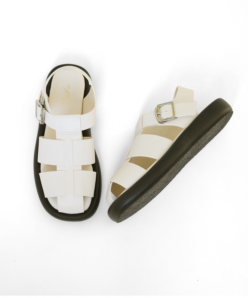 RiiiKa(リーカ)の「【RiiiKa/リーカ】厚底グルカサンダル(サンダル・レディース・ブラック/イエロー/アイボリー・L/M/S/LL)」の18枚目の写真