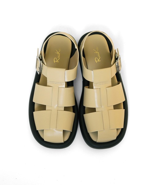 RiiiKa(リーカ)の「【RiiiKa/リーカ】厚底グルカサンダル(サンダル・レディース・ブラック/イエロー/アイボリー・L/M/S/LL)」の12枚目の写真