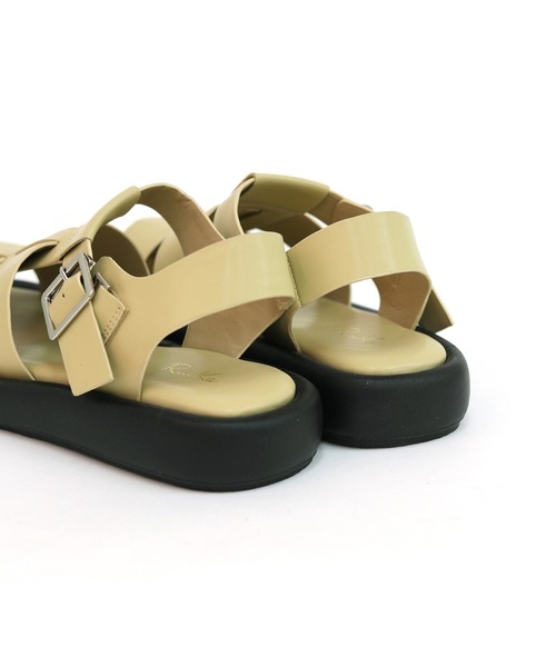 RiiiKa(リーカ)の「【RiiiKa/リーカ】厚底グルカサンダル(サンダル・レディース・ブラック/イエロー/アイボリー・L/M/S/LL)」の16枚目の写真