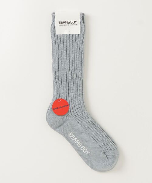 BEAMS BOY（ビームスボーイ）の「BEAMS BOY / 2/2ソリッド リブ ソックス（ソックス/靴下・レディース・オフホワイト/ピンク/グリーン系その他2/イエロー/パープル/ホワイト/ブルー系その他/ブラウン系その他/イエロー系その他3・ONE SIZE）」の5枚目の写真
