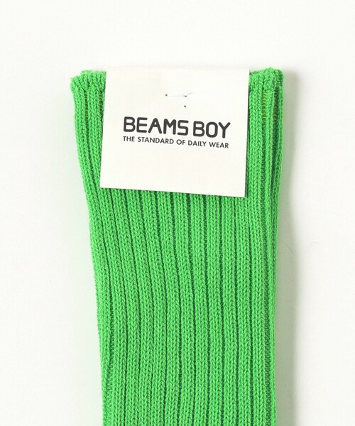 BEAMS BOY（ビームスボーイ）の「BEAMS BOY / 2/2ソリッド リブ ソックス（ソックス/靴下・レディース・オフホワイト/ピンク/グリーン系その他2/イエロー/パープル/ホワイト/ブルー系その他/ブラウン系その他/イエロー系その他3・ONE SIZE）」の10枚目の写真