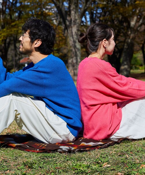 FREAK'S STORE(フリークスストア)の「ローソン×FREAK'S STORE RELAX FIT WASHABLE INSTANT KNIT/リラックスフィット インスタントニット(ニット/セーター・メンズ・ブルー/ピンク/ブラック/ナチュラル・1/0)」の18枚目の写真