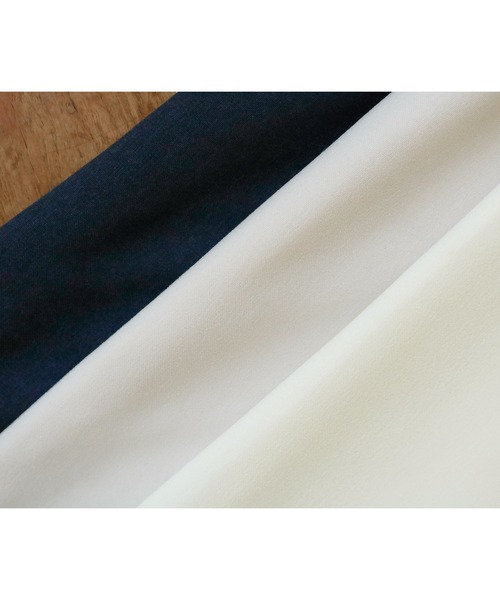 WHITE JOOLA（ホワイトジョーラ）の「オフィスもフォーマルも軽キレイスカート！【洗濯機で洗える！ストレッチ！シワになりにくい】杢調2WAY・Aラインスカート（スーツスカート・レディース・オフホワイト/ネイビー/ライトベージュ・S/M/L）」の9枚目の写真