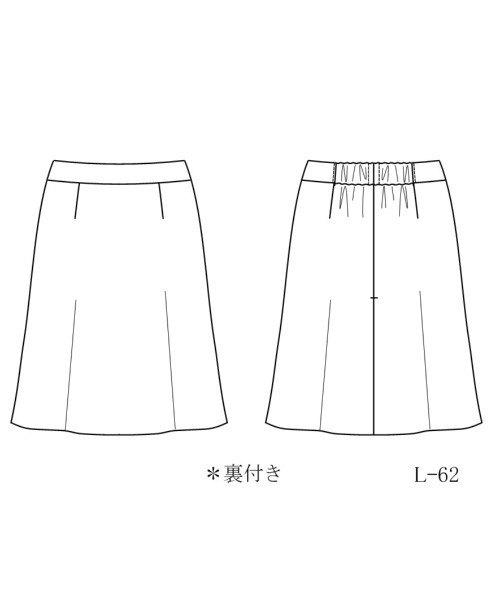 WHITE JOOLA（ホワイトジョーラ）の「オフィスもフォーマルも軽キレイスカート！【洗濯機で洗える！ストレッチ！シワになりにくい】杢調2WAY・Aラインスカート（スーツスカート・レディース・オフホワイト/ネイビー/ライトベージュ・S/M/L）」の22枚目の写真