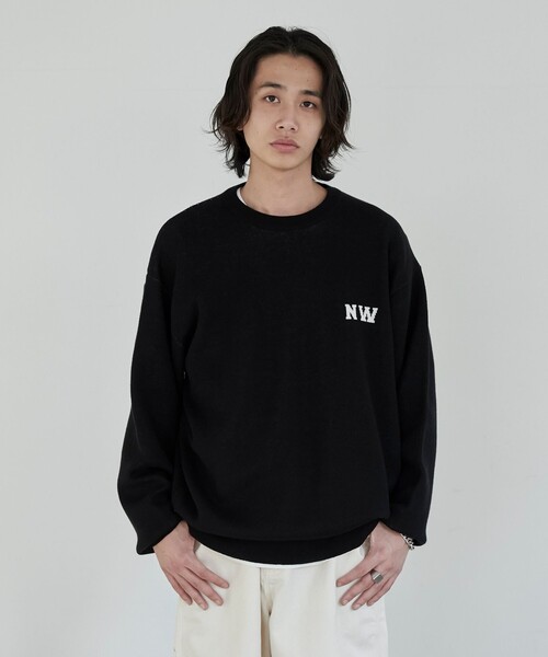 coen(コーエン)の「ロゴジャガードニットプルオーバー(ニット/セーター・メンズ・グレー/ネイビー/ブラック/ロイヤルブルー・L/M)」の5枚目の写真