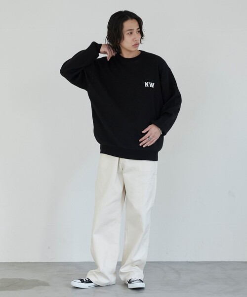 coen(コーエン)の「ロゴジャガードニットプルオーバー(ニット/セーター・メンズ・グレー/ネイビー/ブラック/ロイヤルブルー・L/M)」の6枚目の写真