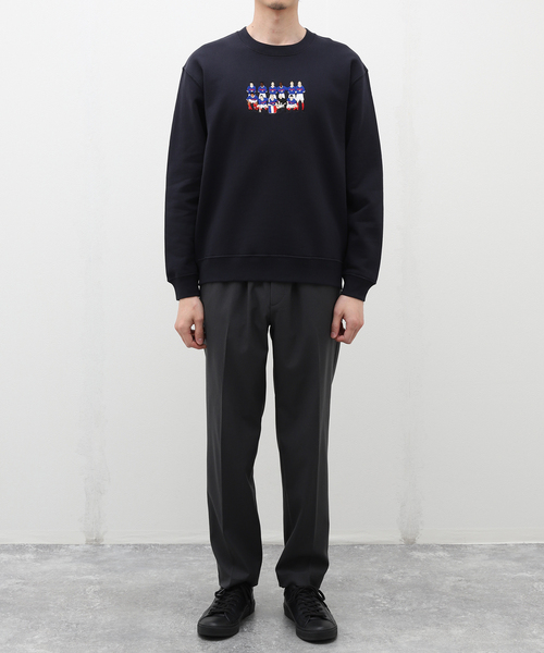 417 EDIFICE（フォーワンセブンエディフィス）の「【CITY BOYS FC / シティボーイズFC】417別注 Squad 刺繍クルー（Tシャツ/カットソー・メンズ・ネイビー/チャコールグレー・MEDIUM/LARGE）」の3枚目の写真