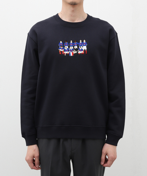 417 EDIFICE（フォーワンセブンエディフィス）の「【CITY BOYS FC / シティボーイズFC】417別注 Squad 刺繍クルー（Tシャツ/カットソー・メンズ・ネイビー/チャコールグレー・MEDIUM/LARGE）」の4枚目の写真