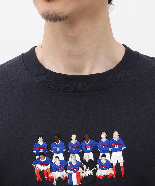 417 EDIFICE（フォーワンセブンエディフィス）の「【CITY BOYS FC / シティボーイズFC】417別注 Squad 刺繍クルー（Tシャツ/カットソー・メンズ・ネイビー/チャコールグレー・MEDIUM/LARGE）」の7枚目の写真