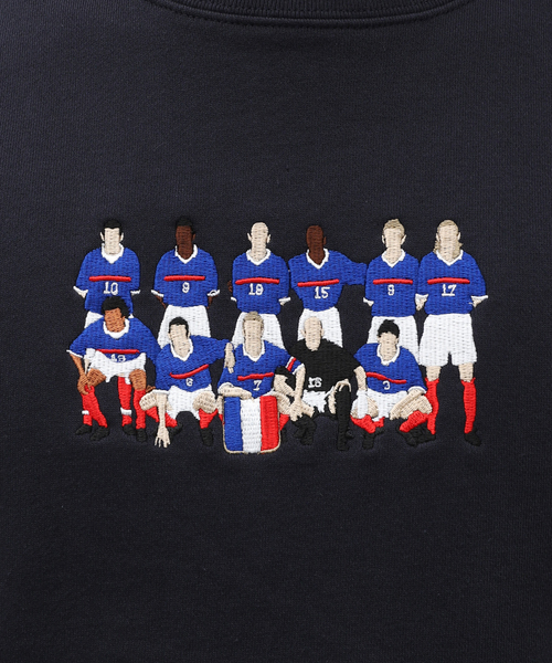 417 EDIFICE（フォーワンセブンエディフィス）の「【CITY BOYS FC / シティボーイズFC】417別注 Squad 刺繍クルー（Tシャツ/カットソー・メンズ・ネイビー/チャコールグレー・MEDIUM/LARGE）」の13枚目の写真