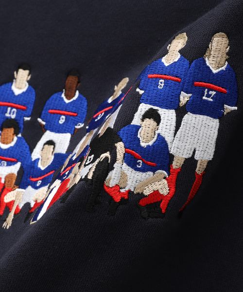417 EDIFICE（フォーワンセブンエディフィス）の「【CITY BOYS FC / シティボーイズFC】417別注 Squad 刺繍クルー（Tシャツ/カットソー・メンズ・ネイビー/チャコールグレー・MEDIUM/LARGE）」の18枚目の写真