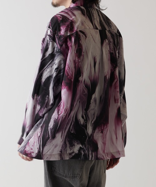 Lui's（ルイス）の「リキッドパターンシャツ（シャツ/ブラウス・メンズ・ブラック/ブルー/レッド・FREE）」の18枚目の写真