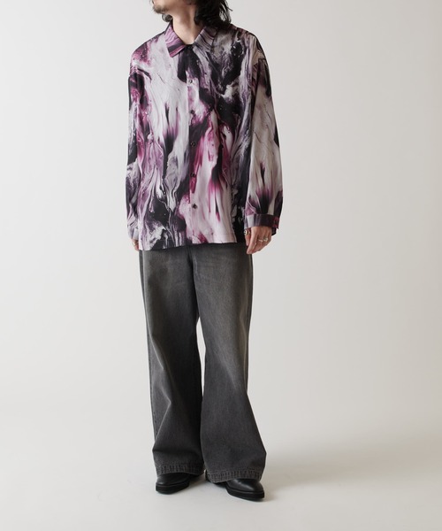 Lui's（ルイス）の「リキッドパターンシャツ（シャツ/ブラウス・メンズ・ブラック/ブルー/レッド・FREE）」の19枚目の写真