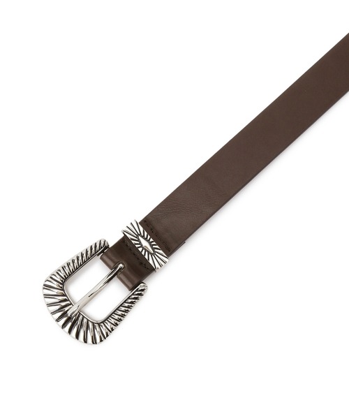 VIS（ビス）の「23mm巾ウエスタンバックルベルト（ベルト・レディース・ダークブラウン/ブラック・FREE）」の8枚目の写真