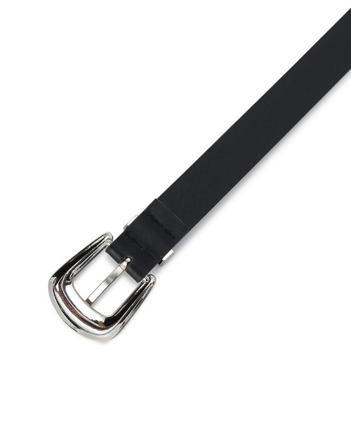 VIS（ビス）の「23mm巾ウエスタンバックルベルト（ベルト・レディース・ダークブラウン/ブラック・FREE）」の7枚目の写真