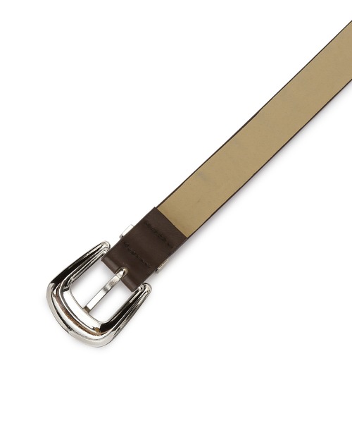 VIS（ビス）の「23mm巾ウエスタンバックルベルト（ベルト・レディース・ダークブラウン/ブラック・FREE）」の6枚目の写真