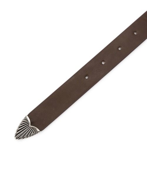 VIS（ビス）の「23mm巾ウエスタンバックルベルト（ベルト・レディース・ダークブラウン/ブラック・FREE）」の5枚目の写真