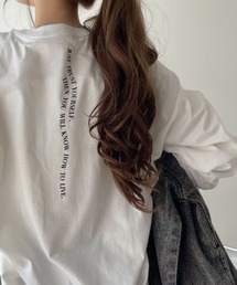バックウェーブ ロゴ プリント Tシャツ
