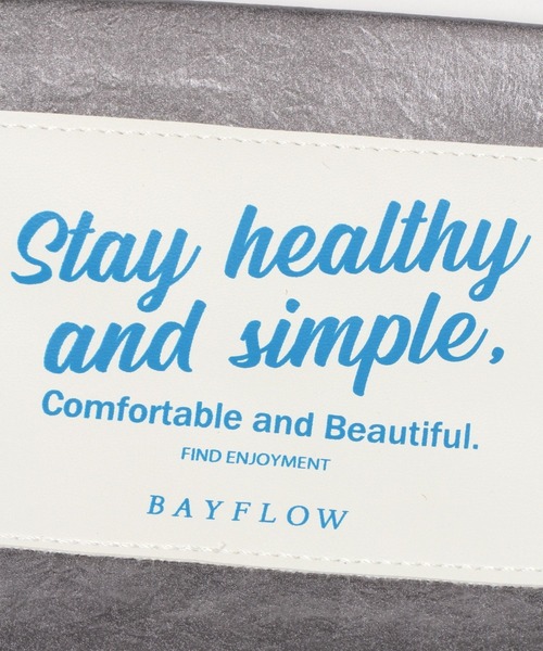 BAYFLOW（ベイフロー）の「[隠しマチ付きで収納力◎]BFメタリックポーチＭ（ポーチ・レディース・シルバー/ネイビー/ゴールド・0）」の9枚目の写真