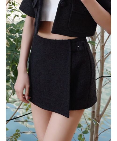 EATME（イートミー）の「ベルテッドスコート（その他パンツ・レディース・ブラック/オフホワイト/ブルー・SMALL/MEDIUM）」の3枚目の写真