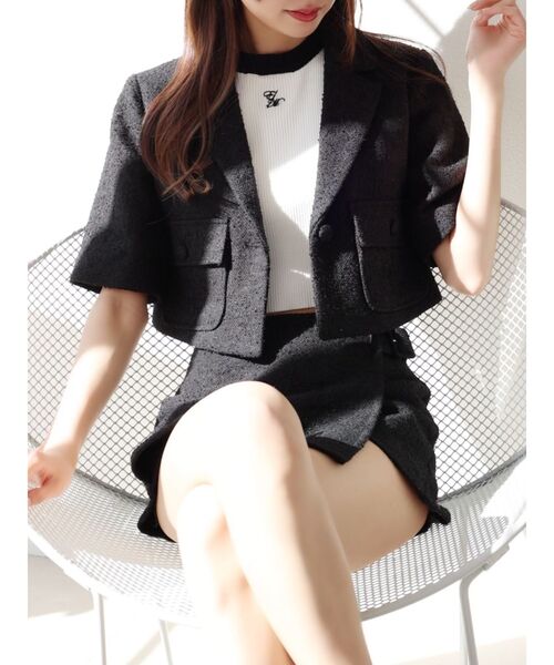 EATME（イートミー）の「ベルテッドスコート（その他パンツ・レディース・ブラック/オフホワイト/ブルー・SMALL/MEDIUM）」の4枚目の写真