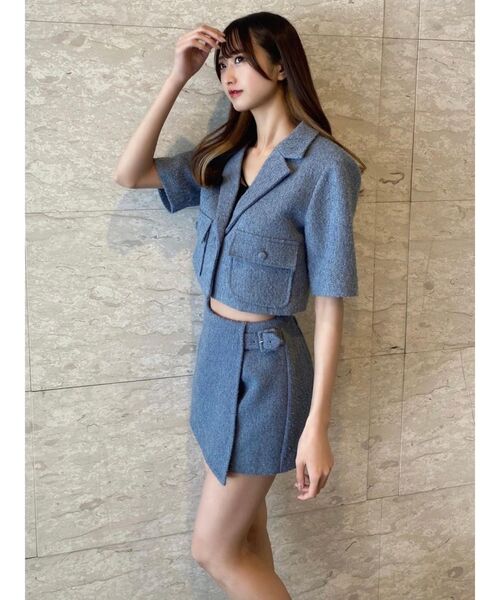 EATME（イートミー）の「ベルテッドスコート（その他パンツ・レディース・ブラック/オフホワイト/ブルー・SMALL/MEDIUM）」の9枚目の写真