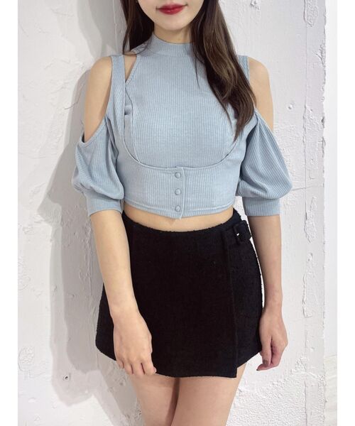 EATME（イートミー）の「ベルテッドスコート（その他パンツ・レディース・ブラック/オフホワイト/ブルー・SMALL/MEDIUM）」の15枚目の写真