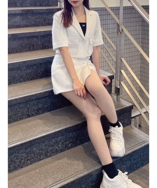 EATME（イートミー）の「ベルテッドスコート（その他パンツ・レディース・ブラック/オフホワイト/ブルー・SMALL/MEDIUM）」の21枚目の写真