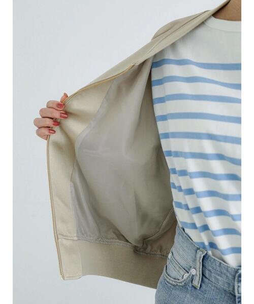 Te chichi（テチチ）の「ヘビーサテンブルゾン（ブルゾン・レディース・ベージュ/カーキ・F）」の5枚目の写真
