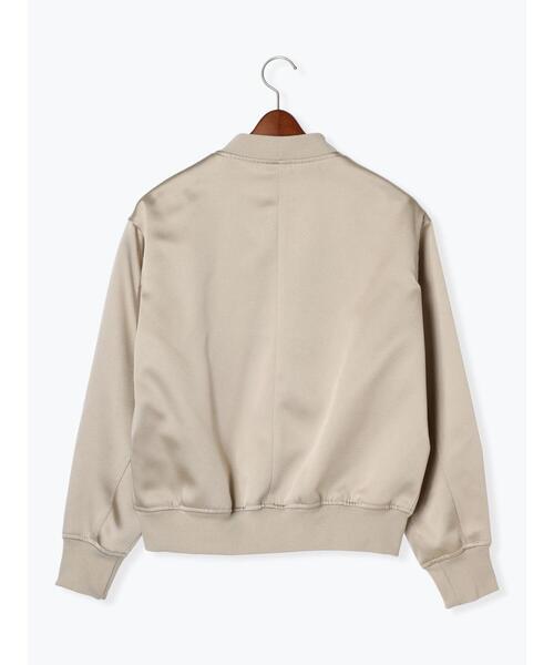 Te chichi（テチチ）の「ヘビーサテンブルゾン（ブルゾン・レディース・ベージュ/カーキ・F）」の7枚目の写真
