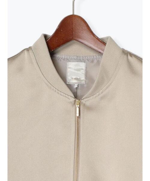 Te chichi（テチチ）の「ヘビーサテンブルゾン（ブルゾン・レディース・ベージュ/カーキ・F）」の8枚目の写真