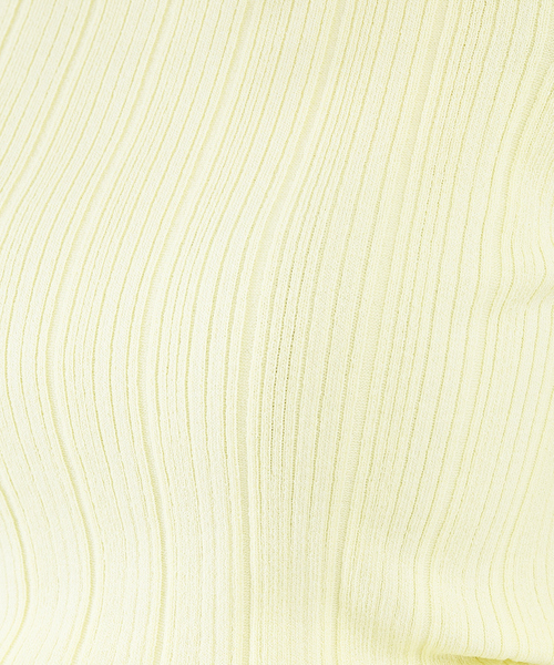 abahouse mavie（アバハウスマヴィ）の「麻タッチリブスクエアネックプルオーバー（ニット/セーター・レディース・チャコールグレー/イエロー/ホワイト・フリー）」の12枚目の写真