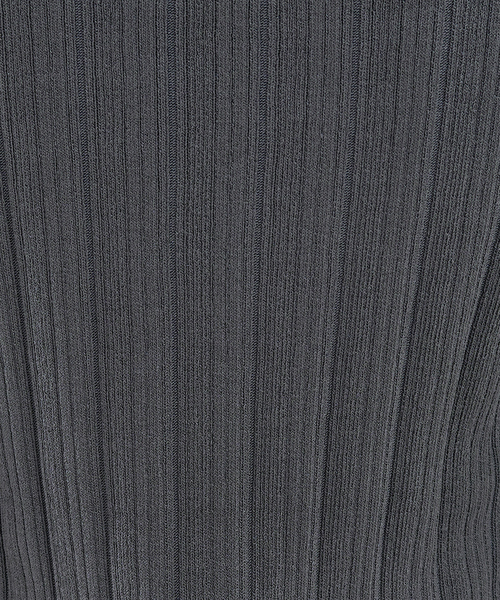 abahouse mavie（アバハウスマヴィ）の「麻タッチリブスクエアネックプルオーバー（ニット/セーター・レディース・チャコールグレー/イエロー/ホワイト・フリー）」の19枚目の写真