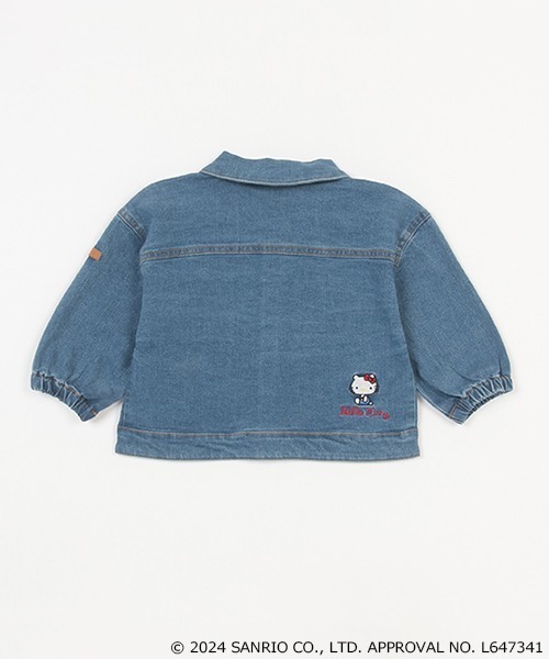 petit main（プティマイン）の「【サンリオキャラクターズ】リボンシャツジャケット（デニムジャケット・キッズ・アイボリー/ブルー・S/M/L）」の14枚目の写真