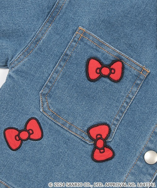 キティデニムジャケット Hello Kitty Cinnamoroll Embroidered Denim Jacket – Bluenotes