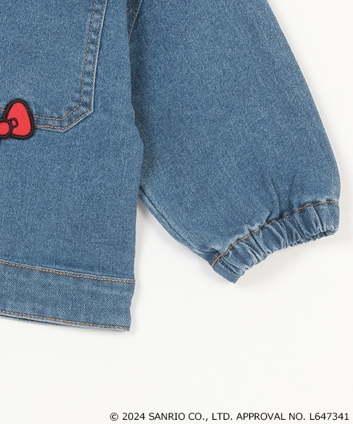 petit main（プティマイン）の「【サンリオキャラクターズ】リボンシャツジャケット（デニムジャケット・キッズ・アイボリー/ブルー・S/M/L）」の18枚目の写真