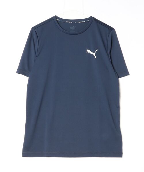 PUMA(プーマ)の「プーマ PUMA ACTIVE スモールロゴ Tシャツ_(Tシャツ/カットソー・メンズ・ネイビー・M/L/3L/S/LL)」の1枚目の写真